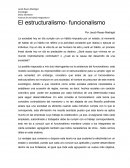 Funcionalismo y estructuralismo.