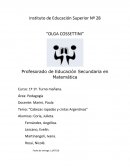 Profesorado de Educación Secundaria en Matemática.