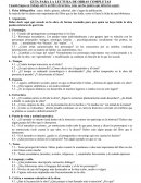 Guía para lectura de obras completas.