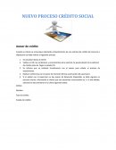 NUEVO PROCESO CRÉDITO SOCIAL.