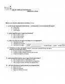 EVALUACION DE CIENCIAS NATURALES - EL AGUA