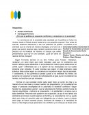 ¿Por qué la política es causa de conflictos y consensos en la sociedad?