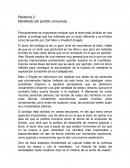 Relatoría 2: Manifiesto del partido comunista.