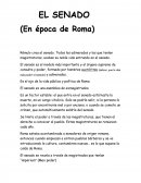 El Senado en época de Roma