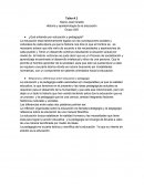 Taller - Historia y epistemología de la educación