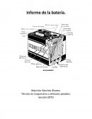 Informe de la batería.