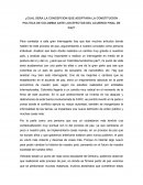 Cual sera la concepcion que adoptara la Constitucion Politica de Colombia ante los efectos del acuerdo final de paz?