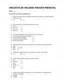 ENCUESTA DE HELADOS FREEZEN PRENATAL.