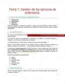 Gestión de los servicios de enfermería.