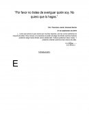 Ensayo "Las ventajas de ser un marginado"