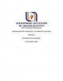 INSTITUCIONES FINANCIERAS INTERMEDIACION FINANCIERA, EN PRIMAS DE SEGUROS