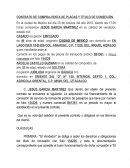 CONTRATO DE COMPRA-VENTA DE PLACAS Y TITULO DE CONSECIÓN