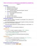 TIPOS Y ESTUDIO DE LOS PRINCIPALES MOVIMIENTOS (CINEMÁTICA)