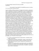 Luego de recibido un informe elevado por el Contador Julio Franchetti y analizando el mismo, se desprende la contestación de irregularidades en torno al otorgamiento