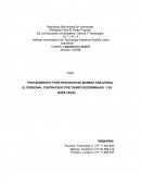 PROCEDIMIENTO PARA RESCINDIR DE MANERA UNILATERAL EL PERSONAL CONTRATADO POR TIEMPO DETERMINADO Y SU BASE LEGAL