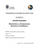 Actividad Integradora Elementos y Compuestos Químicos Cotidianos