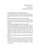 Historia de la Cultura.