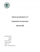 Preparación de soluciones.