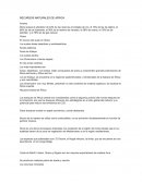 RECURSOS NATURALES DE AFRICA