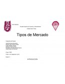 Tipos de mercados.