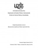 Trabajo final presentado al curso de Macroeconomía, impartido por Profesor Jorge Huichín Chan.