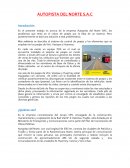 AUTOPISTA DEL NORTE S.A.C