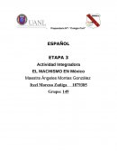 Actividad Integradora EL MACHISMO EN México