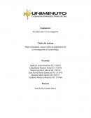 Tarea Mapa conceptual, ensayo sobre la importancia de la investigación en la psicología.