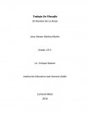 Trabajo De Filosofía (El Nombre De La Rosa)