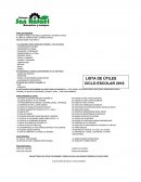 COMO HACER UNA LISTA DE UTILES.