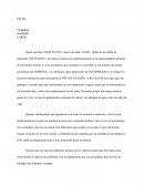 MODELO DE CARTA PARA AYUDA