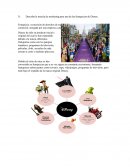 Describa la mezcla de marketing para una de las franquicias de Disney.