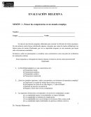 EVALUACIÓN RELEXIVA SESIÓN 1 - Pensar las competencias en un mundo complejo