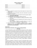 Análisis y expresión verbal Lectura analógica