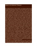 ¿Qué es la historia? Ensayo