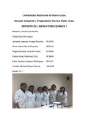 REPORTE DE LABORATORIO QUIMICA 1