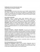 Clasificación de los Servicios de Salud