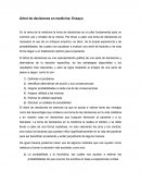Árbol de decisiones en medicina: Ensayo