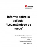 Informe sobre la película: “Levantándose de nuevo”