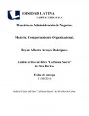 Análisis crítico del libro “La Buena Suerte” de Alex Rovira.