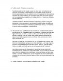 Análisis desde diferentes perspectivas.