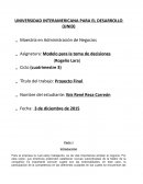 Para la empresa la cual estoy trabajando, es de vital importancia ampliar el negocio;