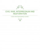 CIVIL WAR, INTERREGNUM AND RESTORATION
