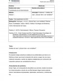 Análisis de caso “¿Educar bien o ser rentables?”