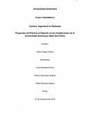 ESTADISTICA DE LA PRACTICA DEL DEPORTE.