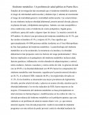Síndrome metabólico: Un problema de salud pública en Puerto Rico.