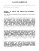 CAPITULO V: EL DERECHO COMO UNIÓN DE REGLAS PRIMARIAS Y SECUNDARIAS