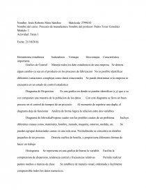 Tarea 1 Procesos de Manufactura.. Página 1
