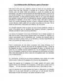 La elaboración del banco para el motor.