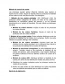 Método de control de costos